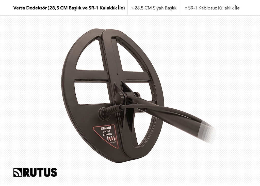 Rutus Versa Su Geçirmez Çoklu Frekans Define Dedektörü (Kablosuz K... - 3