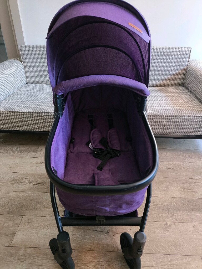 Baby2go 8046 Caromio Travel Sistem Bebek Arabası Mor - 5