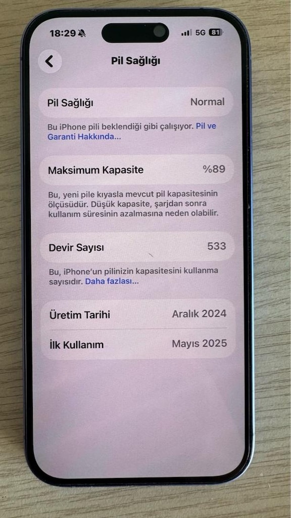 16 DÜZ YD 89 PİL ORJİNAL - 2