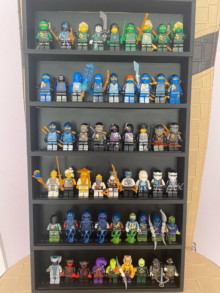 Lego Ninjago Minifigürleri ve Sergileme Stand - 9