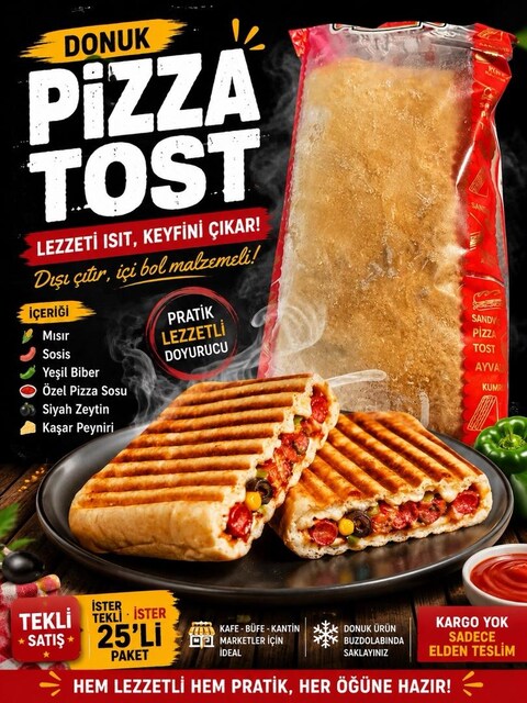 Toptan veya Tekli Pizza Tost