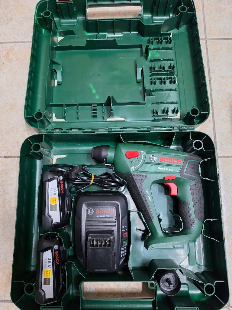 Bosch UneoMaxx 18V SDS Çift Akülü Pnömatik Kırıcı Delici Matkap - 3