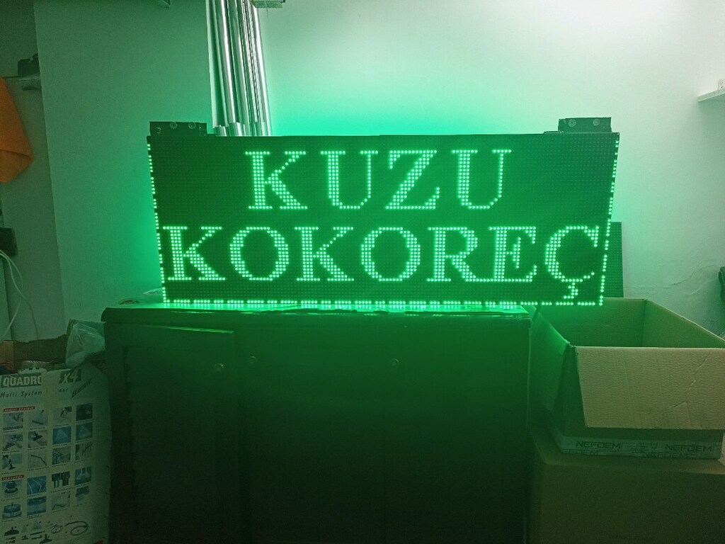 48x128cm led tabela kayan yazı - 3