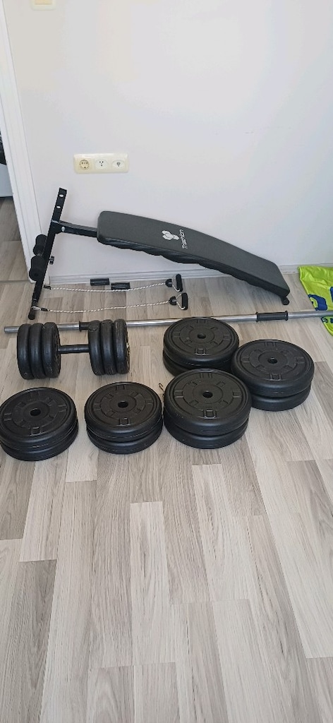 Sahibinden Temiz Ev Tipi Spor- Mekik Sehpası + Halter & Dambıl Seti - 5