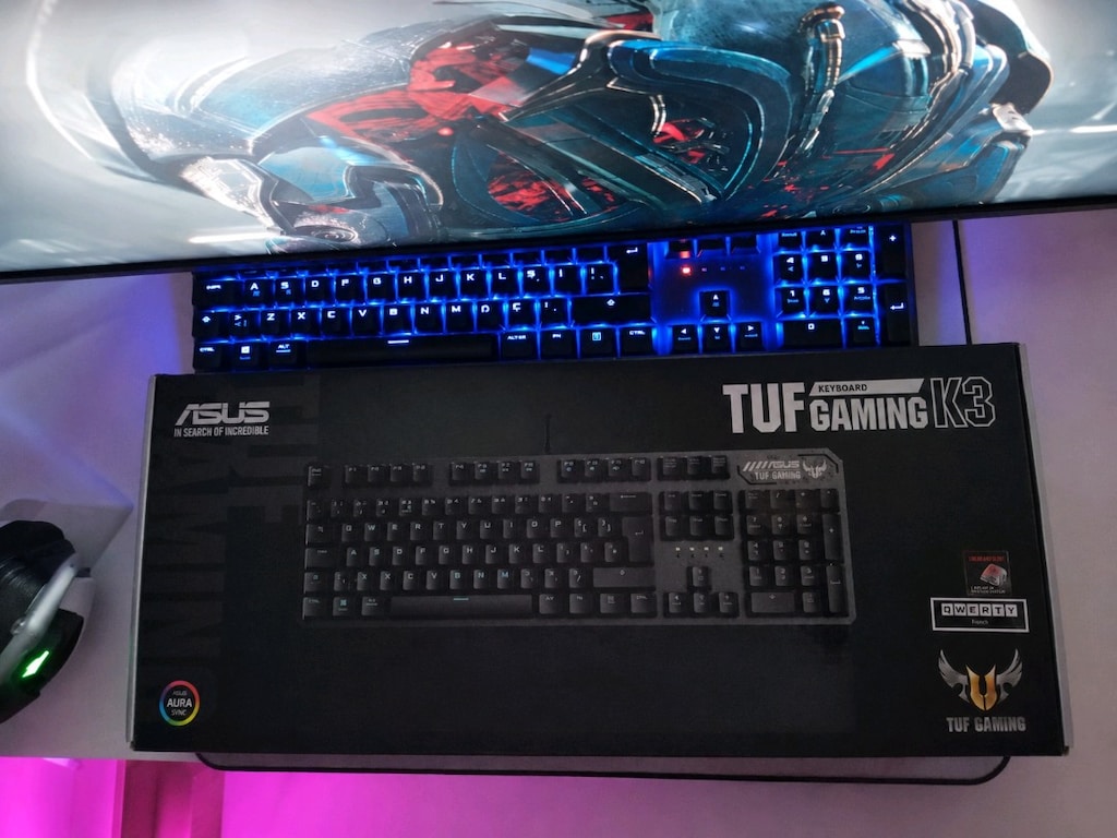 ASUS TUF Gaming K3 Mekanik Türkçe Klavye – Red Switch –16 Ay Garantili - 3