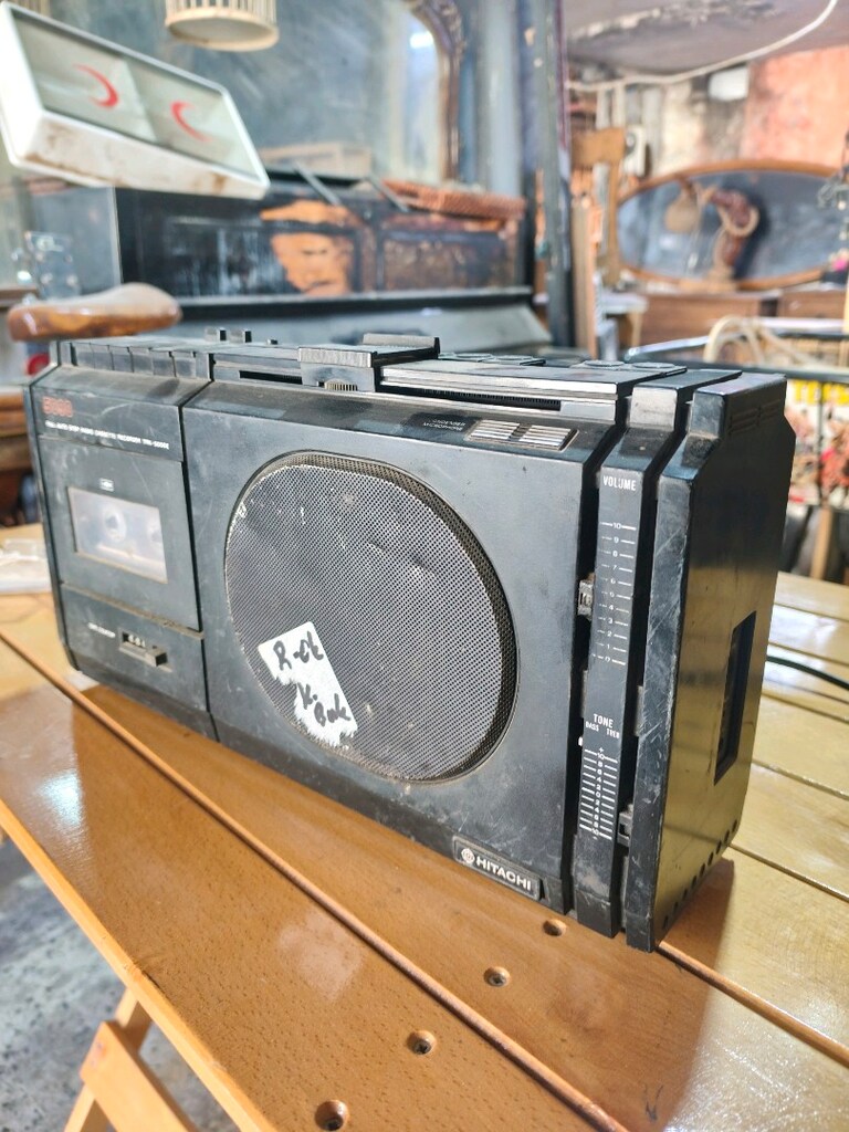 antika kaset çalar radyo Hitachi - 3