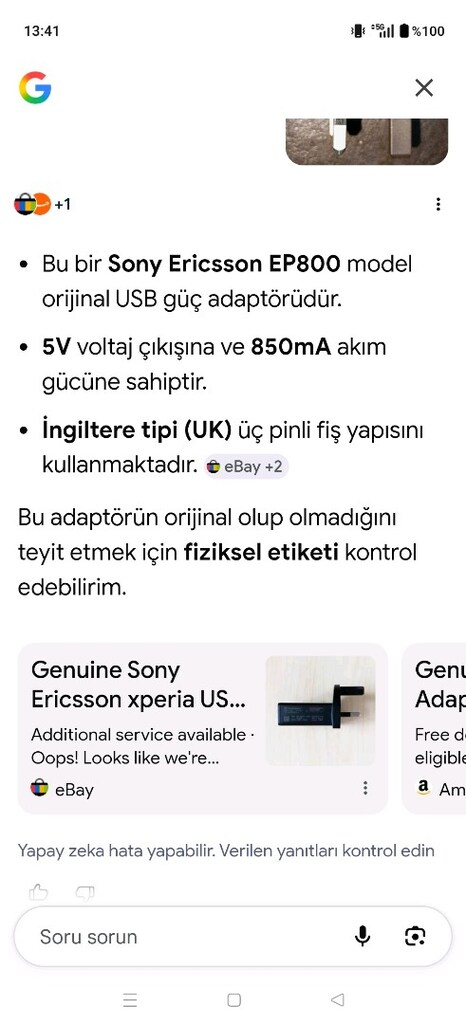 adaptör Sony - 6