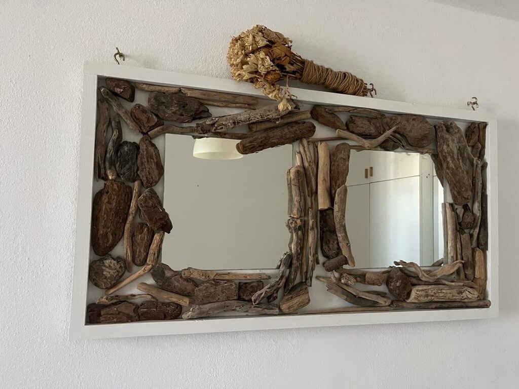 driftwood aynalı duvar tablosu - 2