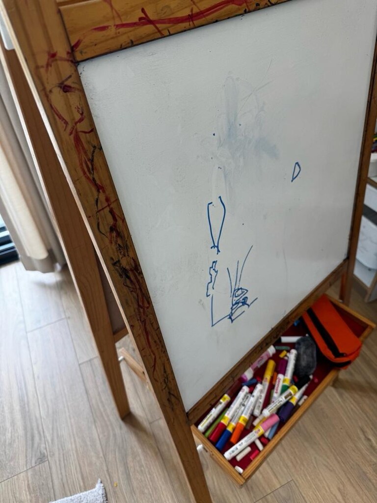 Ikea beyaz ve siyah çizim tahtası - 3
