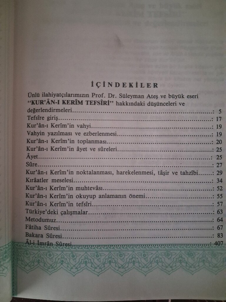 Milliyet yayınları Prof.Dr. Süleyman Ateş Kuran Tefsiri 6 cilt - 3