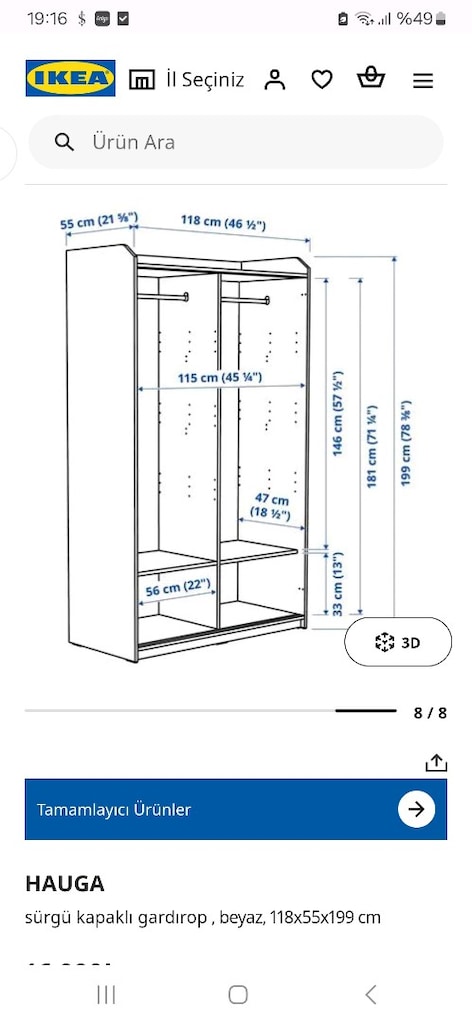 ikea gardırop - 3