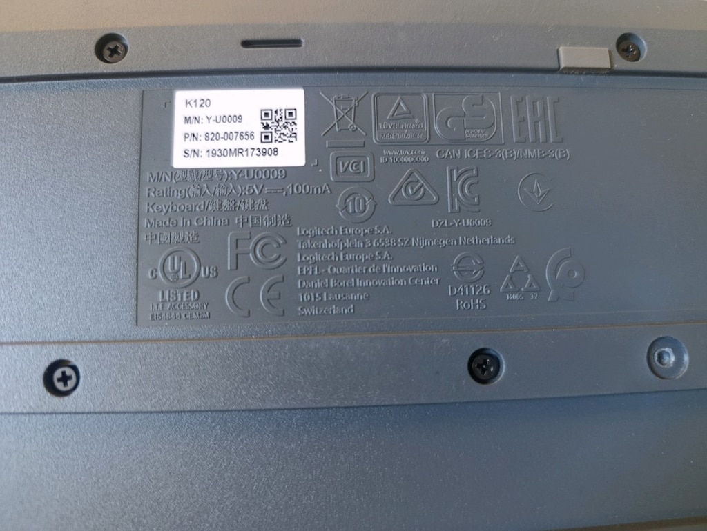 Logitech K120 USB girişli QKlavye - 3