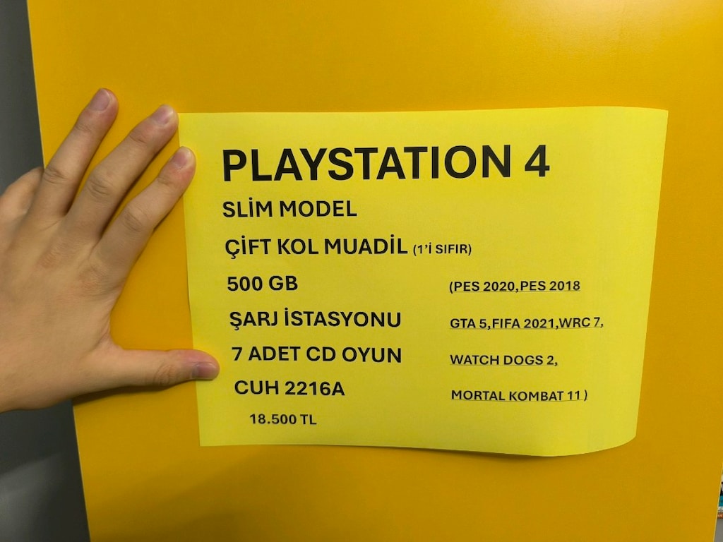 PLAYSTATİON 4 SLİM 7 ADET CD OYUN ÇİFT KOL - 8