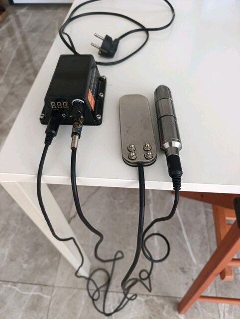 dövme makinesi &adaptör&pedal