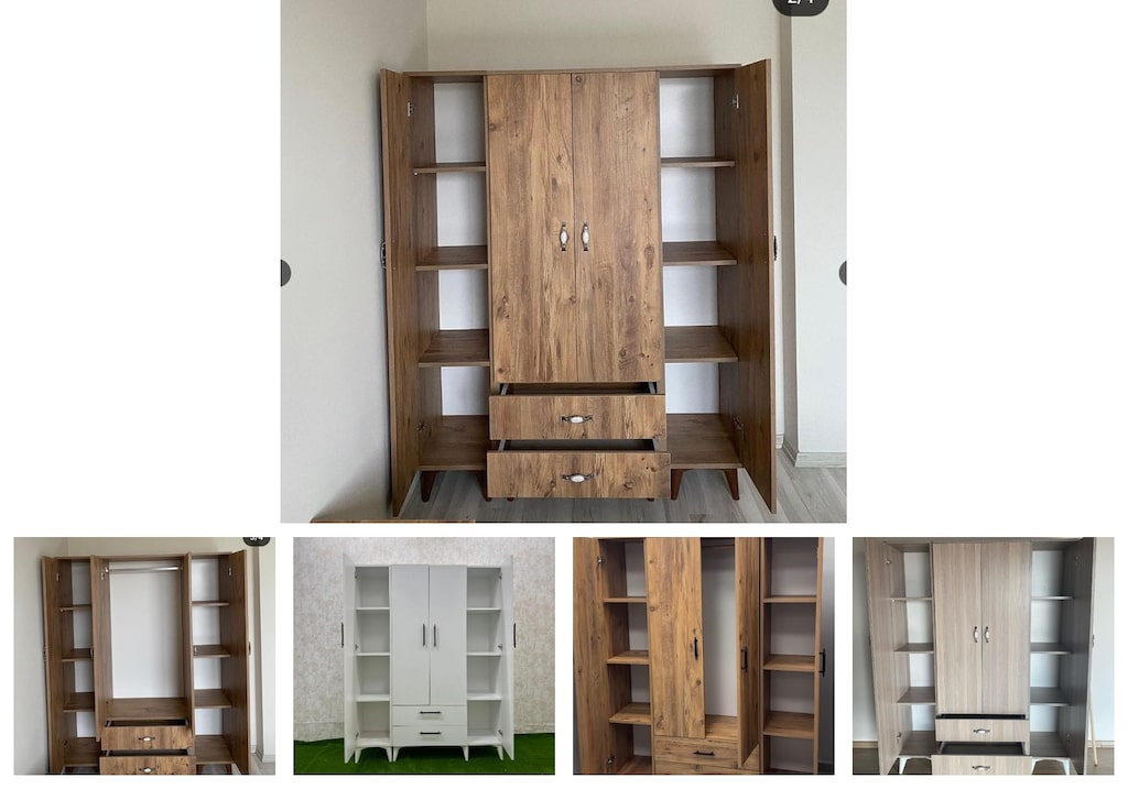 4 kapaklı elbise dolabı uoqmbpwcse - 2