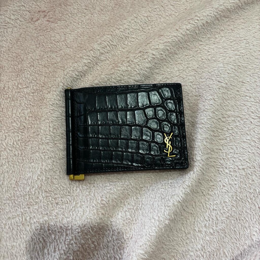 Orijinal YSL TİNY monogram deri cüzdan