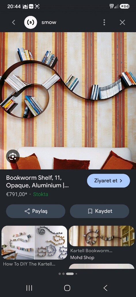 KARTELL Bookworm Kitaplık 11 Bölmeli ve 5,2 metre uzunluğunda - Sıfı - 6