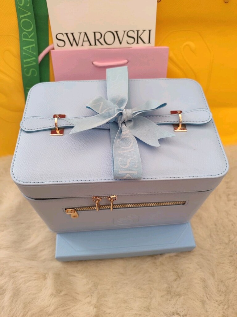 Swarovski Mavi Makyaj Çantası - 2