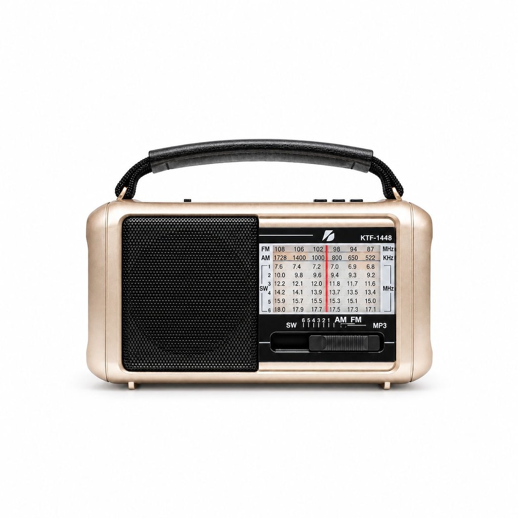 KTF-1448 Şarjlı Bluetooth Dünya Radyosu 8 Bant 10 LED Fenerli Radyo - 19