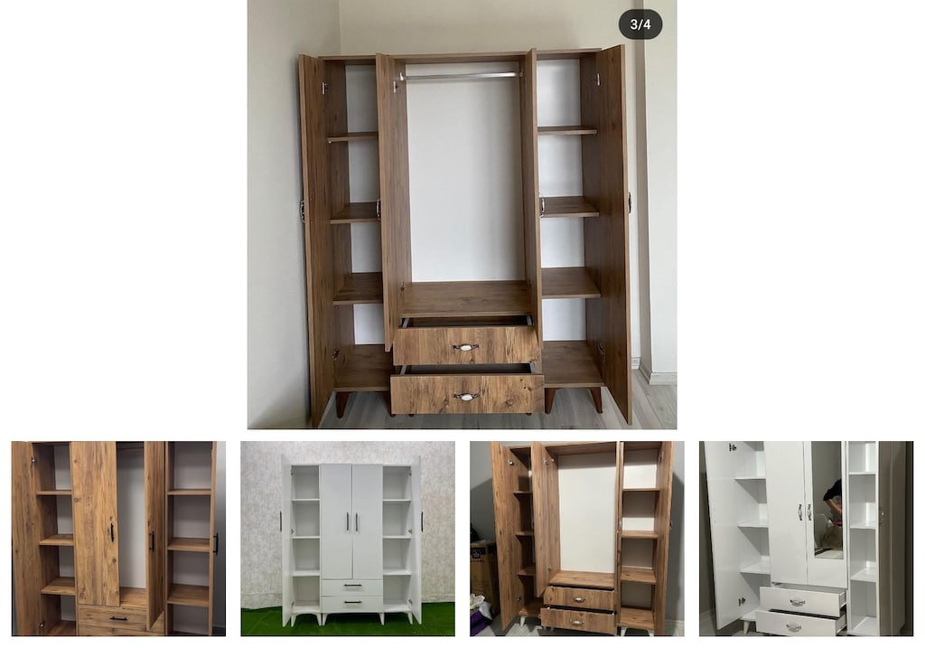 4 kapaklı elbise dolabı rjmloholyi - 2