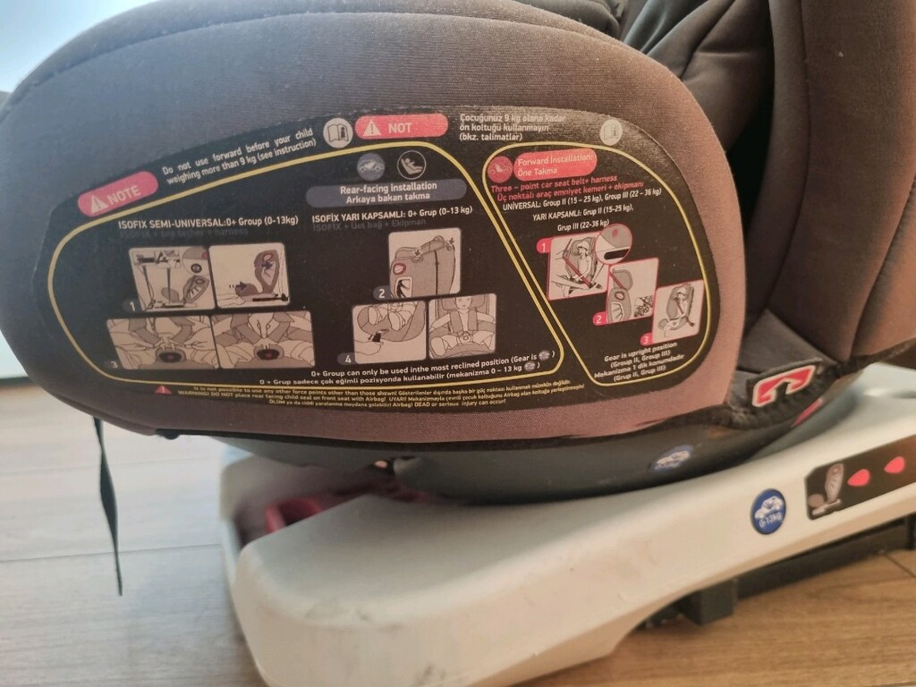 bebek oto koltuğu 360' dönebilen isofixli - 4