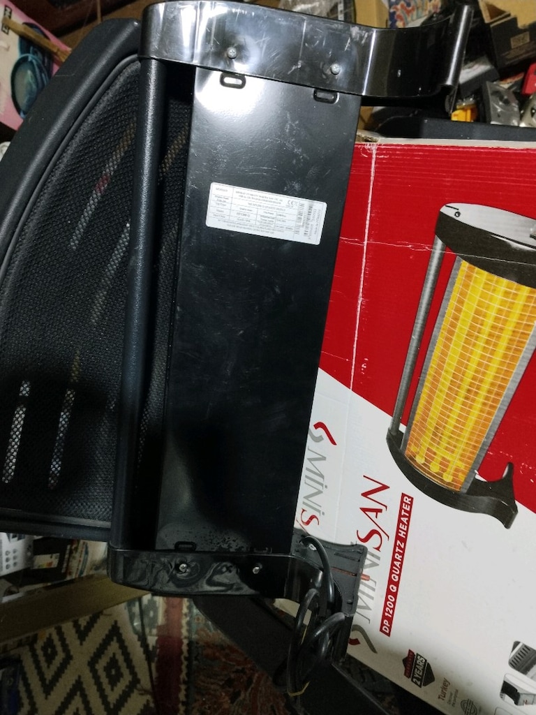YENİ KUTUSUNDA MİNİSAN 1200 WATT 3 REZİSTANSLI 2 KADEMELİ ISITICI - 9
