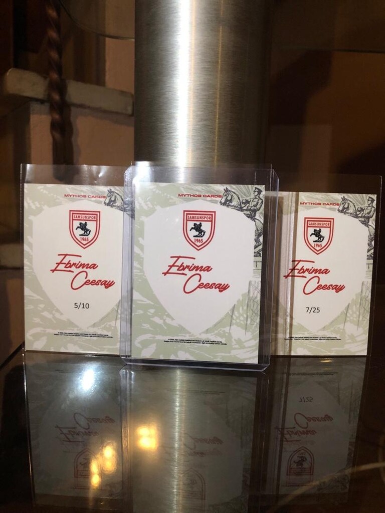 Ebrima Ceesay mythos samsunspor noir ıslak imzalı kart - 2