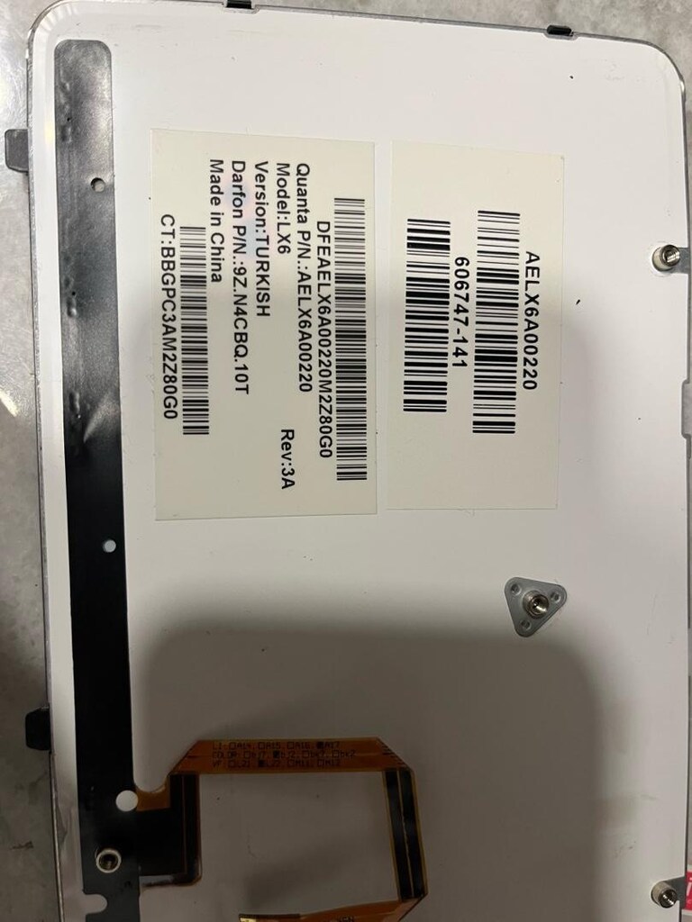 hp dv6(3104et) klavye orjinal - 4