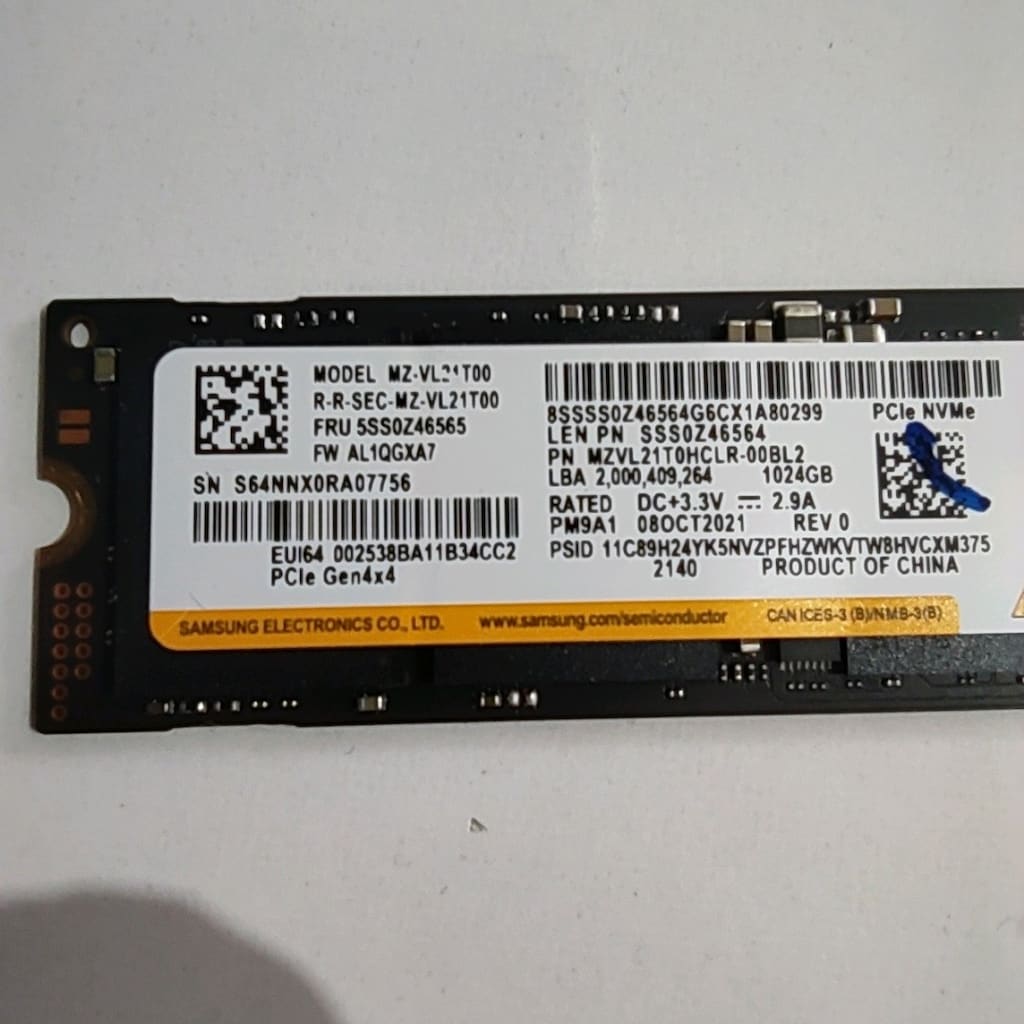 Samsung SSD 1 TB - 2