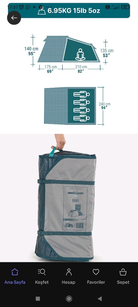 çadır Decathlon - 3
