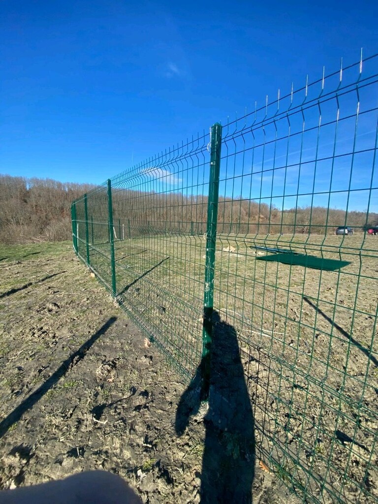 Çim Çit panel çit Galvaniz direk örgü jiletle tel malzeme montaj - 4
