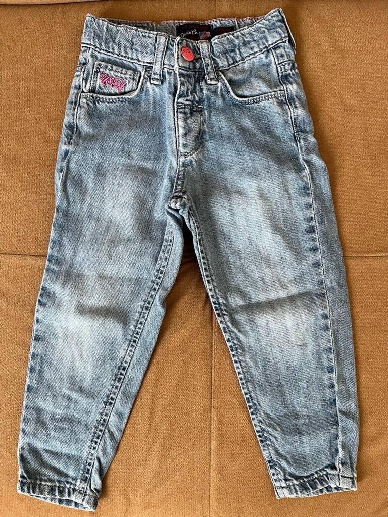 U.S. Polo Assn. marka kız çocuk mom kesim jean pantolon. 3 yaş