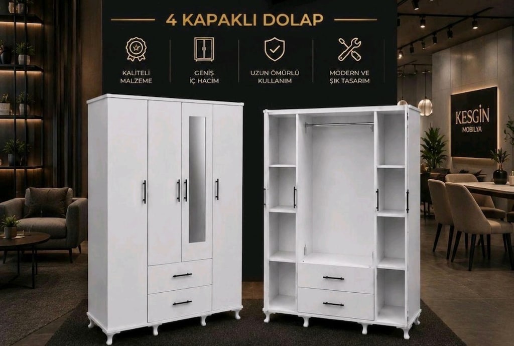 3 Kapaklı gardırop - 2