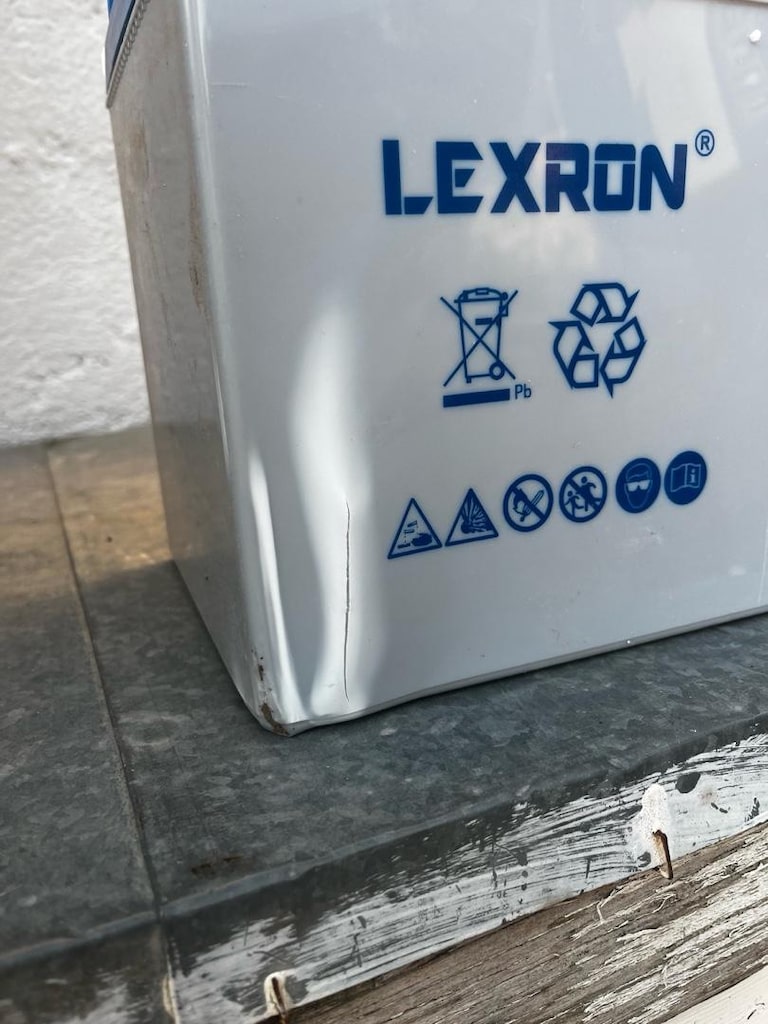 2ADET lexron 105 aH jel akü hasarlı - 2