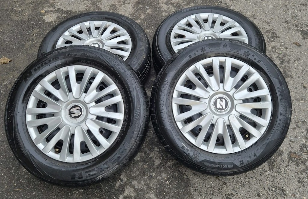 185 65 14 ORJİNAL SEAT TENEKE JANT LASTİK TAKIMI SEAT POLO GOLF EGEA - 5