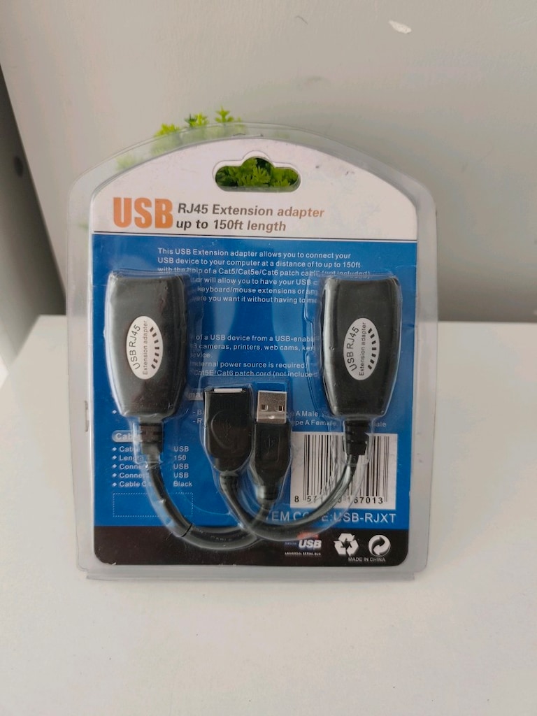 Aogo USB RJ45 Extender Rj 45 USB Ek Uzatıcı CAT5E 6 Kablosu Ekleme Ext - 9