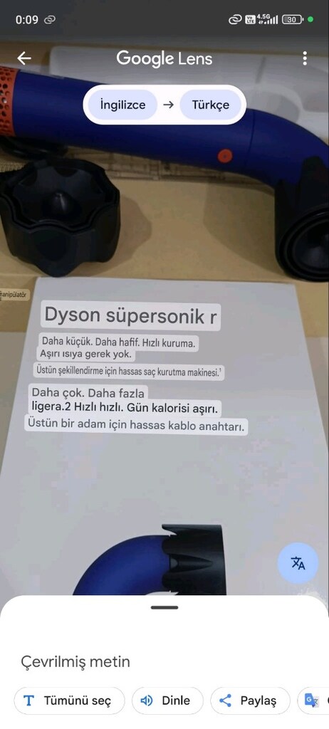 Dyson supersonic r (Yüksek hızlı saç kurutma makinesi) - 10
