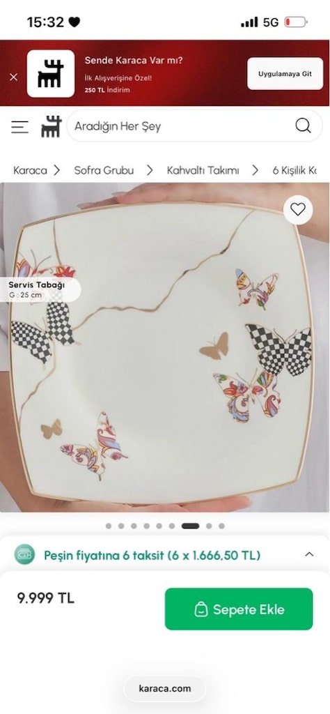 Karaca Fine Pearl Unique 26 Parça 6 Kişilik Kahvaltı Takımı - 4