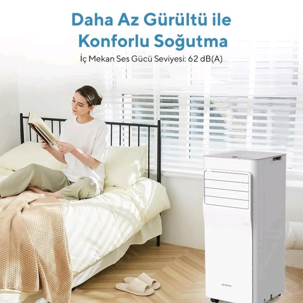 Kumtel Kmpac-7 7000 BTU Portatif R290 Gazlı Taşınabilir Mobil Klima - 8