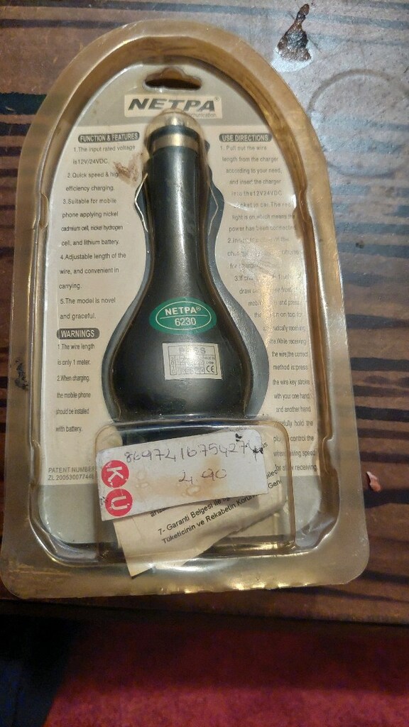 NOKİA 3310, KALIN UÇLU ÇAKMAKLI ŞARJ CİHAZI - 2