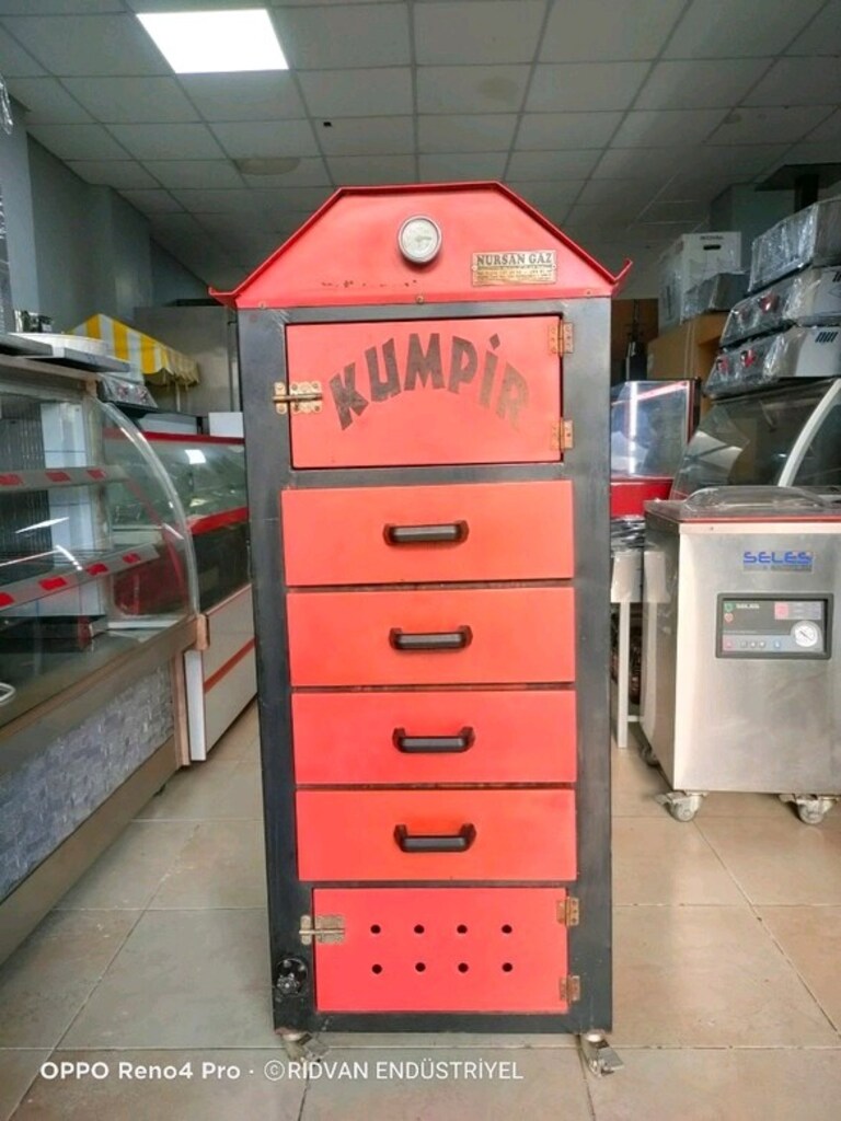 kumpir fırını tüplü ısıtmalı kumpir fırın kumpir makinesi - 9