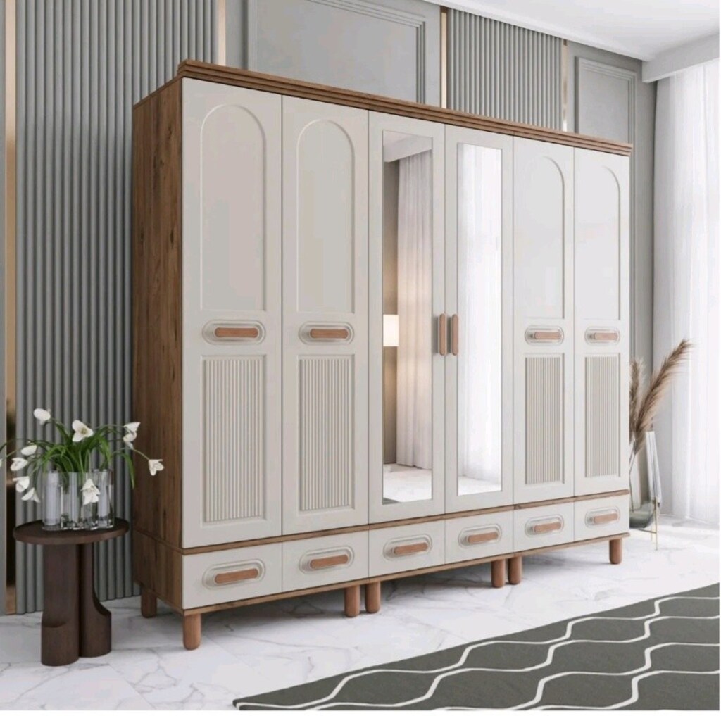 Bohem Gardırop, 6 Kapılı MDF Dolap, 6 Kapaklı MDF Gardırop SIFIR - 5