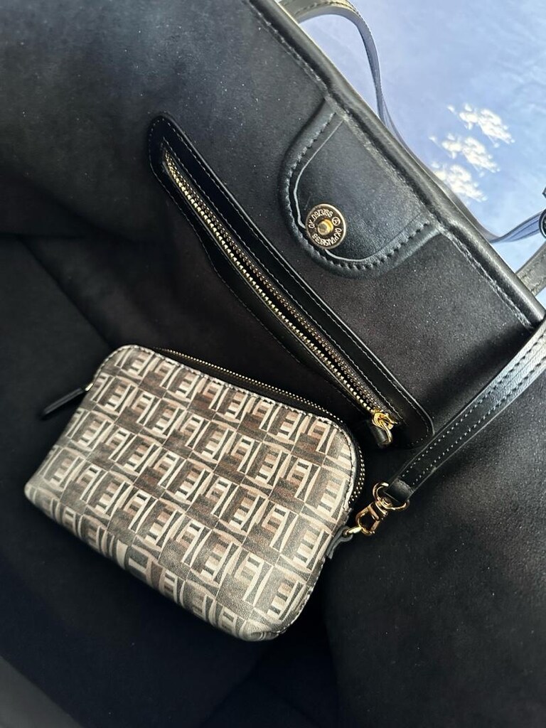 Gerçek Deri Fendi Desen Benzeri Çanta - 11