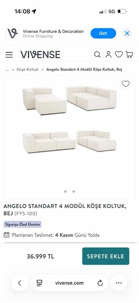 Relax Soft Köşe koltuk Vivense L koltuk köşe koltuk - 6