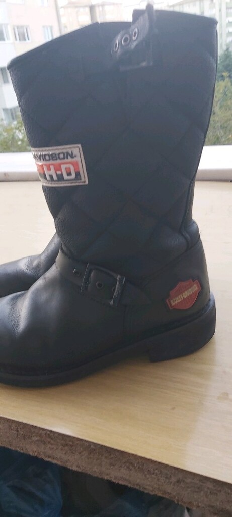 Giyilmiş Unisex Harley Davidson 39 Numara Çizme - 8