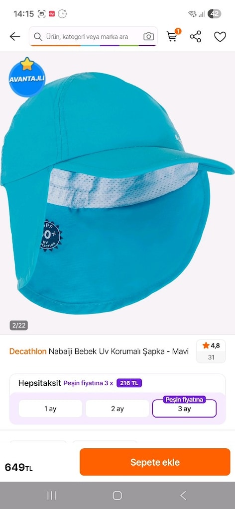 vicco ilk adım ayakkabısı ve decathlon uv şapka - 4
