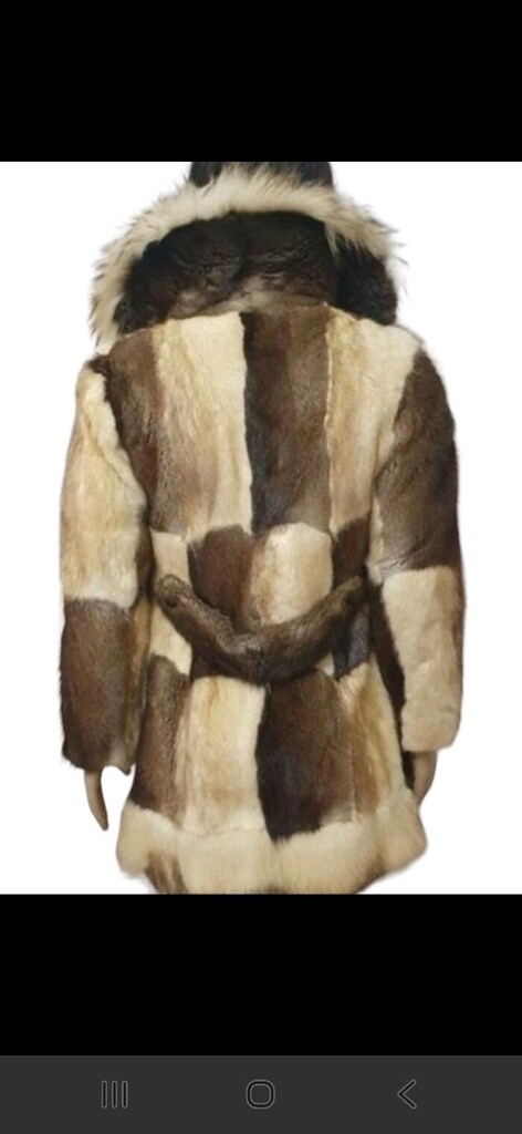 gercek tilki kürkü patchwork tarz - 9