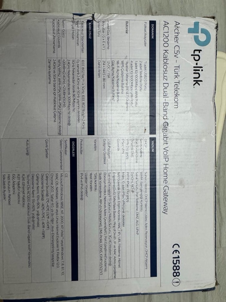 Sıfırdan farksız TP-Link Fiber Modem (8 ay kullanıldı) - 7