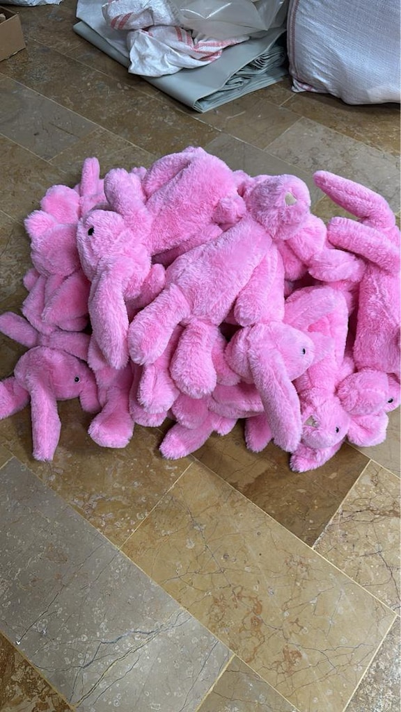TOPTAN UYKU ARKADAŞI PELUŞ TAVŞAN 34cm - 8