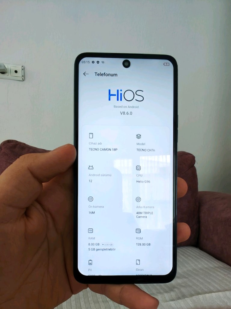 TECNO CAMON 18P 128GB TERTEMİZ¡! - 5